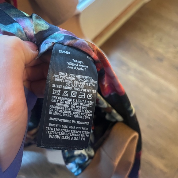 Ted Baker Wool Cashmere Blend Wrap Coat - Picture 6 of 10